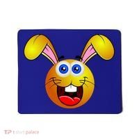 Easter Bunny Simley Emoji Mousepad thumb 0