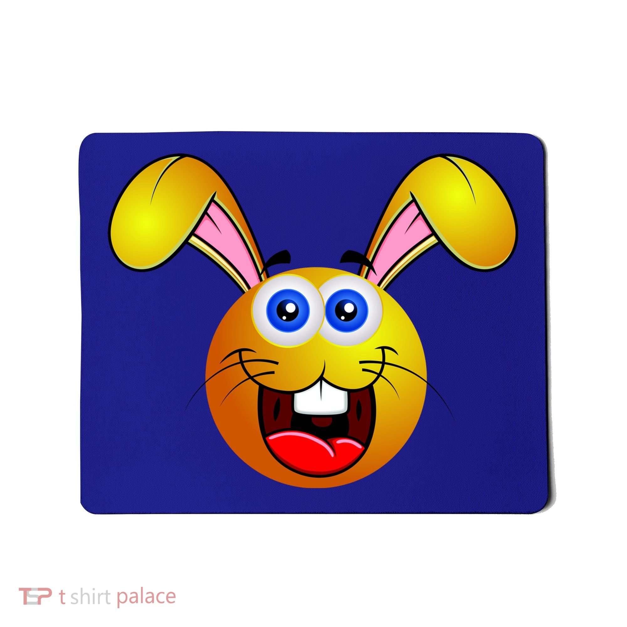 Easter Bunny Simley Emoji Mousepad