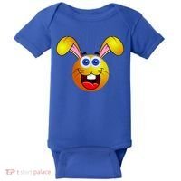Easter Bunny Simley Emoji Baby Bodysuit thumb 0