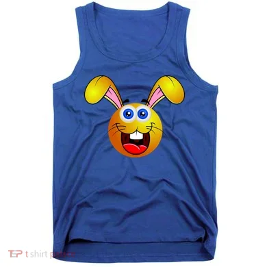 Easter Bunny Simley Emoji Tank Top
