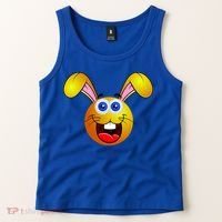 Easter Bunny Simley Emoji Tank Top thumb 2