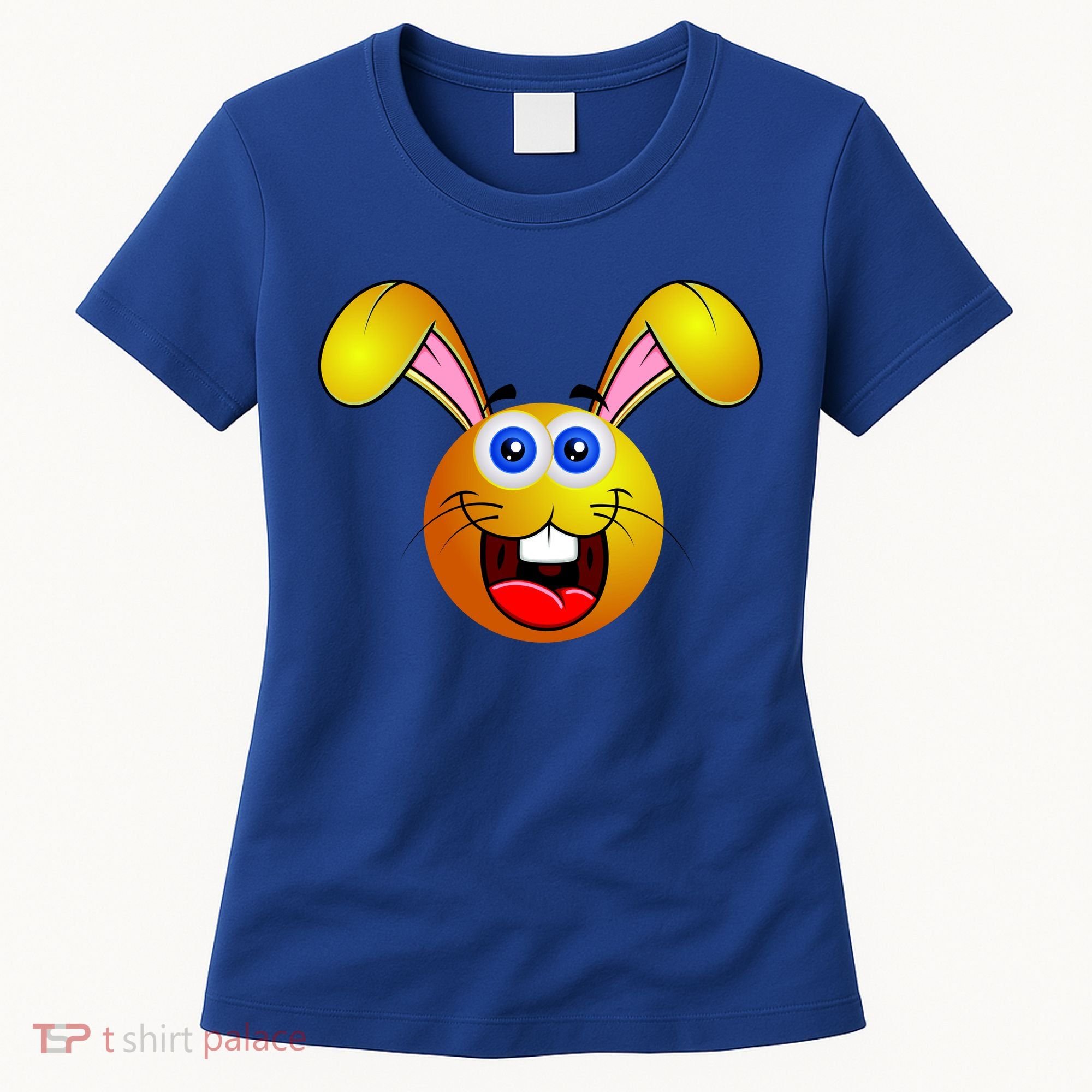 Easter Bunny Simley Emoji Women's T-Shirt
