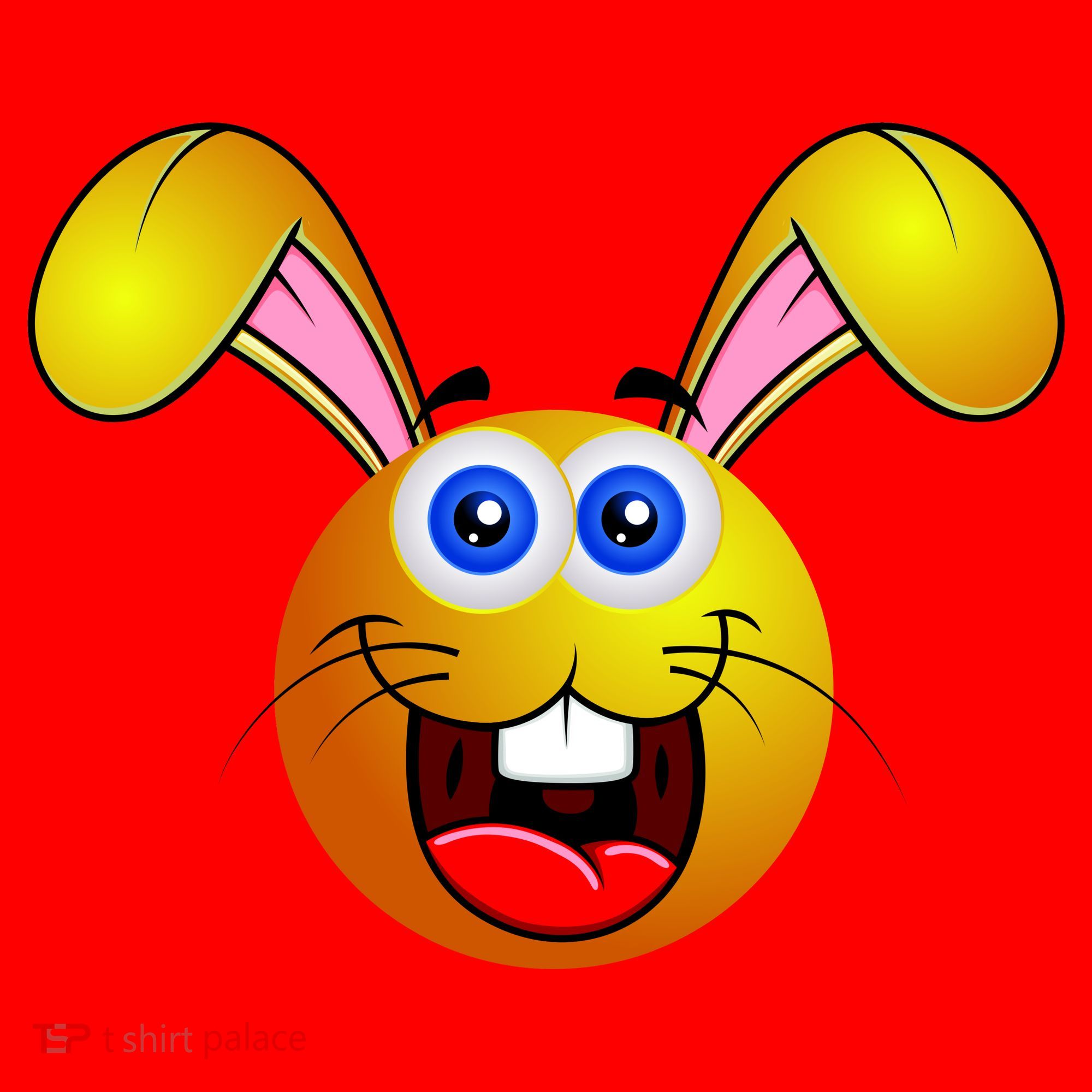 Easter Bunny Simley Emoji Santa Hat