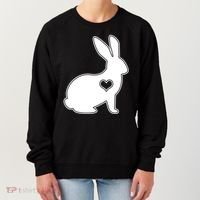 Easter Bunny Simple Love Heart Women's Sweatshirt thumb 0