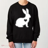 Easter Bunny Simple Love Heart Women's Sweatshirt thumb 0