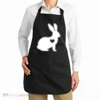 Easter Bunny Simple Love Heart Apron thumb 2