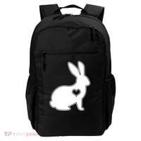 Easter Bunny Simple Love Heart Backpack thumb 0