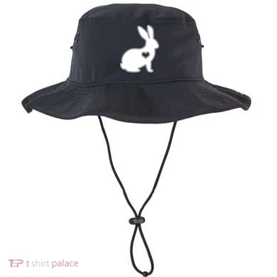 Easter Bunny Simple Love Heart Bucket Hat