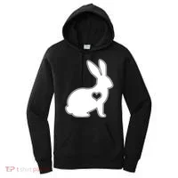 Easter Bunny Simple Love Heart Women's Hoodie thumb 0