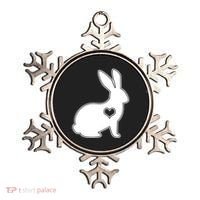 Easter Bunny Simple Love Heart Ornament thumb 0