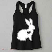Easter Bunny Simple Love Heart Women's Tank Top thumb 3
