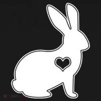 Easter Bunny Simple Love Heart Toddler Hoodie thumb 2