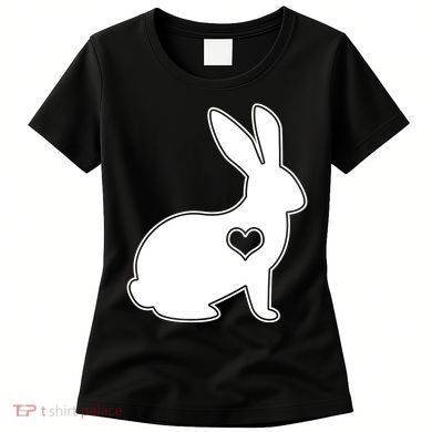 Easter Bunny Simple Love Heart Women's T-Shirt