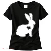 Easter Bunny Simple Love Heart Women's T-Shirt thumb 0