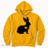 Easter Bunny Simple Love Heart Hoodie thumb 0