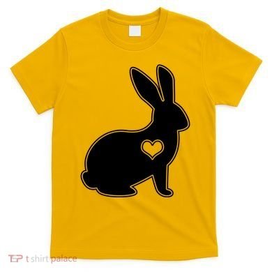 Easter Bunny Simple Love Heart T-Shirt