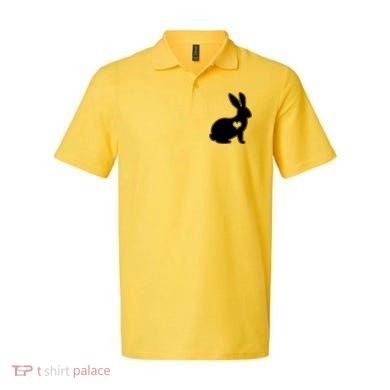Easter Bunny Simple Love Heart Polo