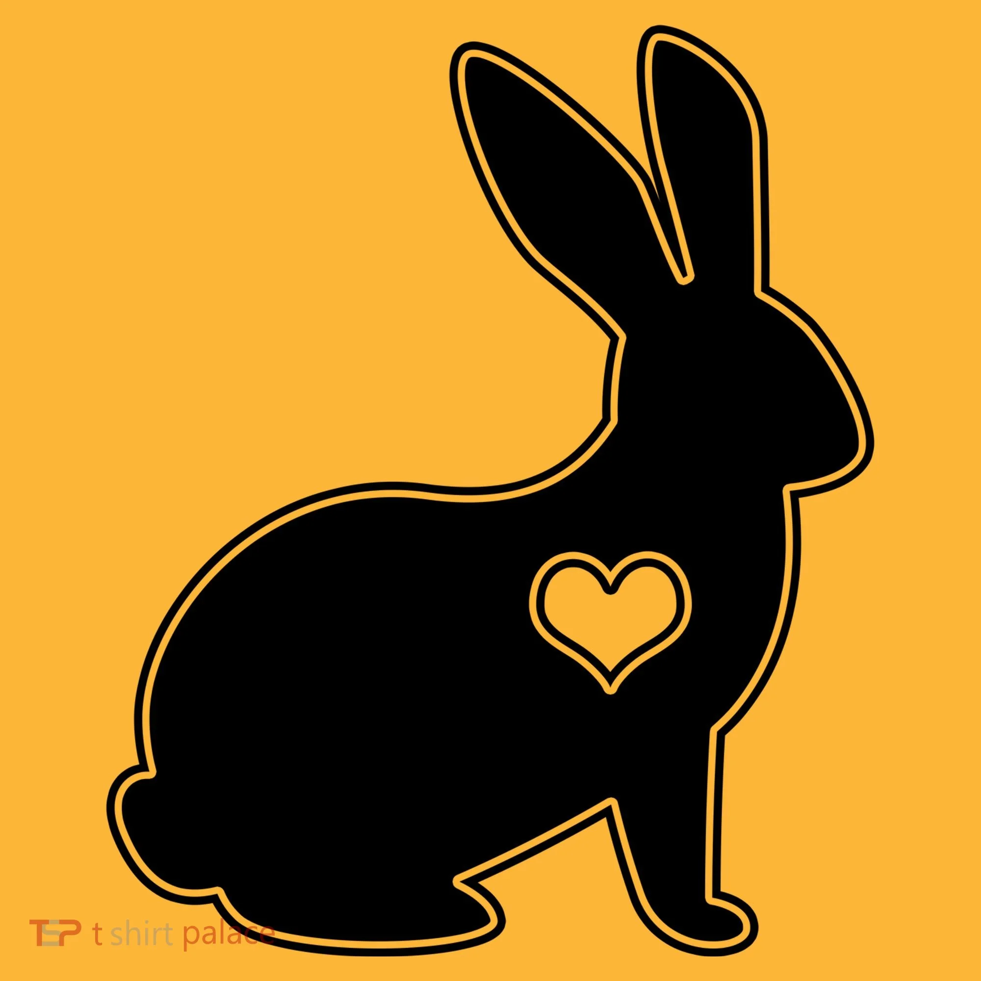 Easter Bunny Simple Love Heart Visor