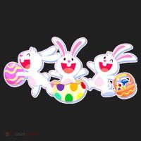 Easter Egg Bunnies Women's Sweatshirt thumb 2