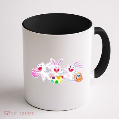 Easter Egg Bunnies Coffee Mug back