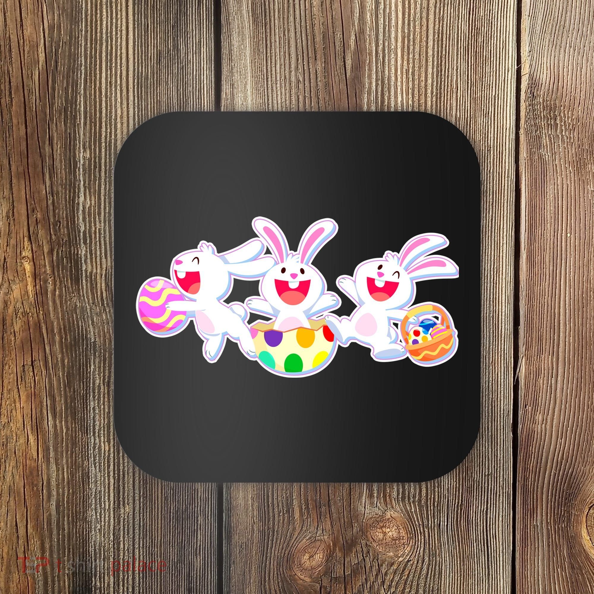 Easter Egg Bunnies Coaster