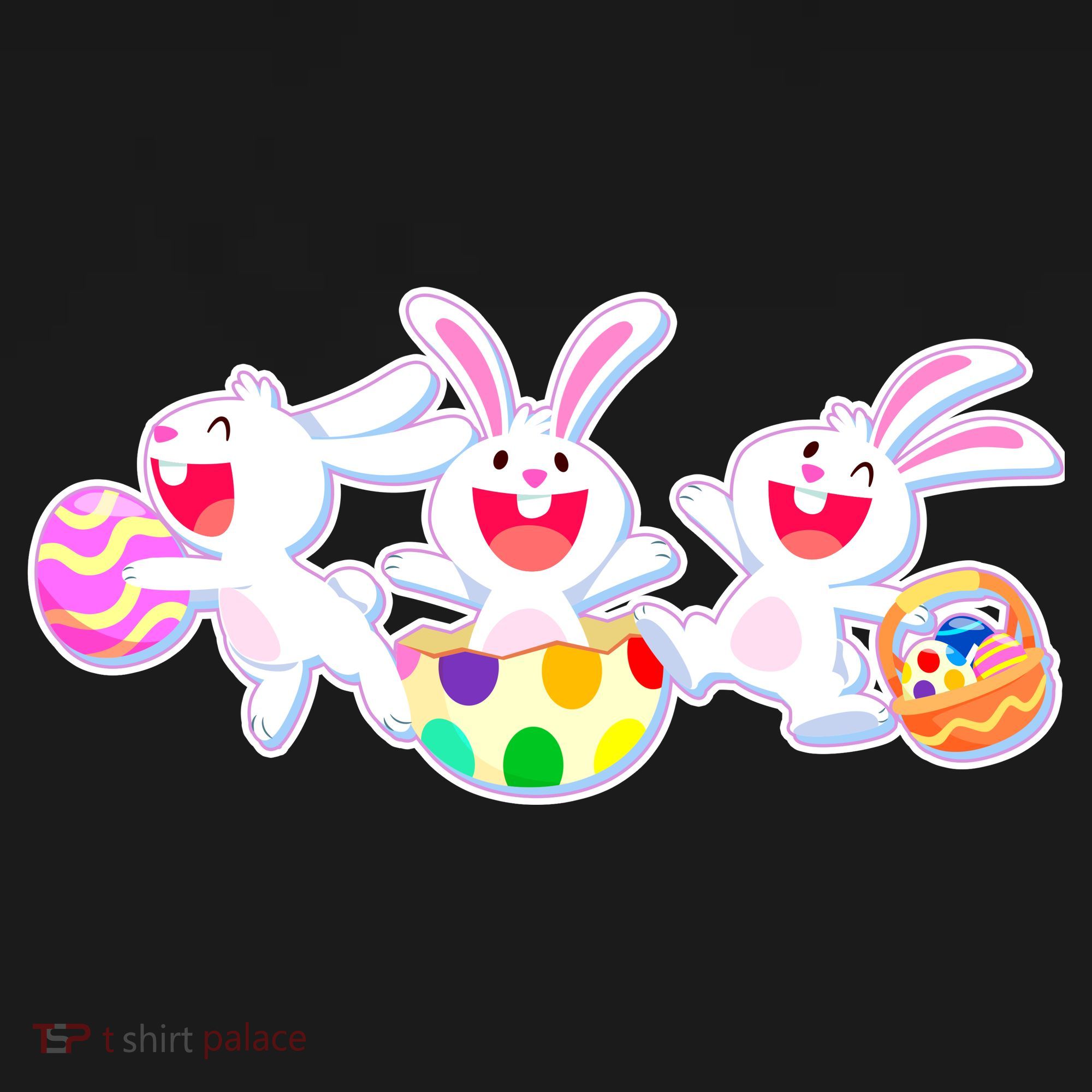 Easter Egg Bunnies Mousepad
