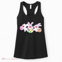 Easter Egg Bunnies Women's Tank Top thumb 0