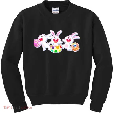 Easter Egg Bunnies Kids Sweatshirt