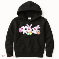 Easter Egg Bunnies Kids Hoodie thumb 0