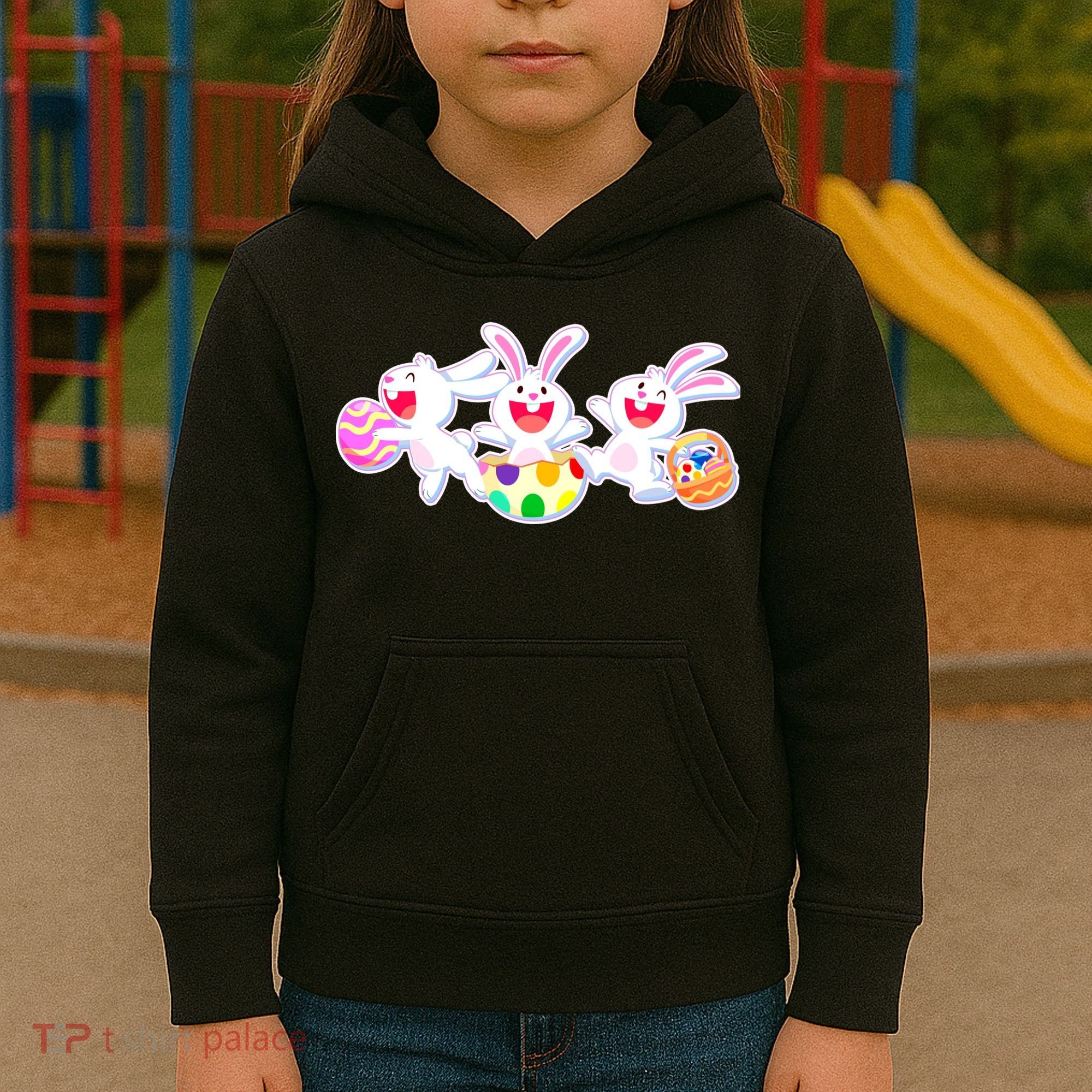 Easter Egg Bunnies Kids Hoodie