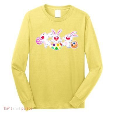 Easter Egg Bunnies Long Sleeve Shirt