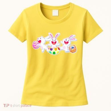 Easter Egg Bunnies Women's T-Shirt