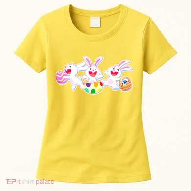 Easter Egg Bunnies Women's T-Shirt