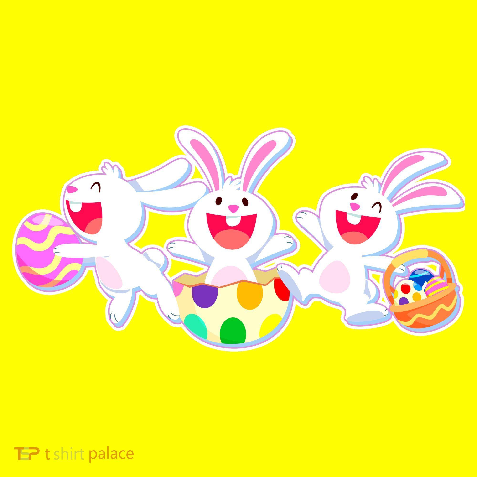 Easter Egg Bunnies Women's T-Shirt