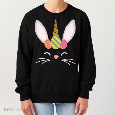 Easter Egg Bunny Unicorn Women's Sweatshirt