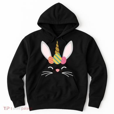 Easter Egg Bunny Unicorn Hoodie