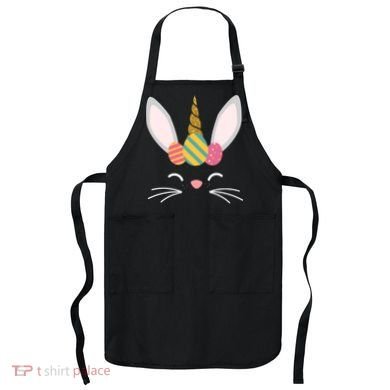 Easter Egg Bunny Unicorn Apron