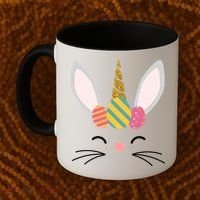 Easter Egg Bunny Unicorn Coffee Mug thumb 2
