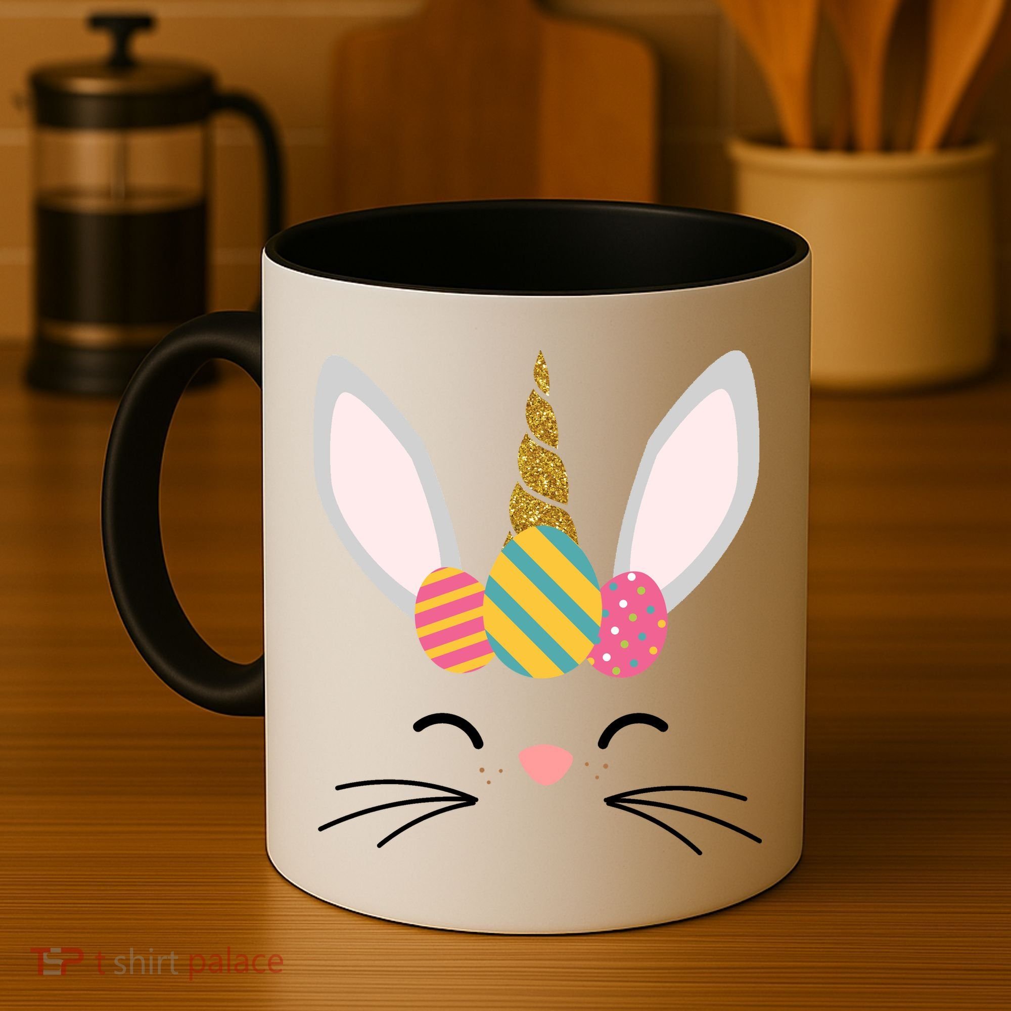 Easter Egg Bunny Unicorn Coffee Mug