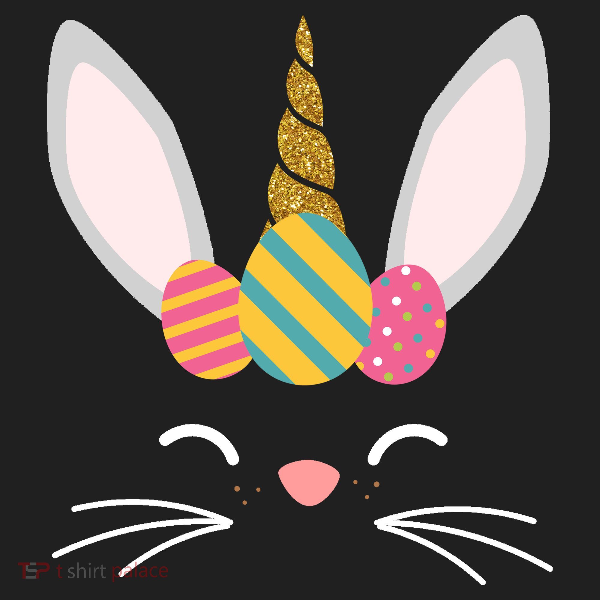Easter Egg Bunny Unicorn Beanie