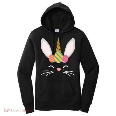 Easter Egg Bunny Unicorn Women's Hoodie