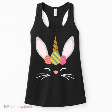 Easter Egg Bunny Unicorn Women's Tank Top