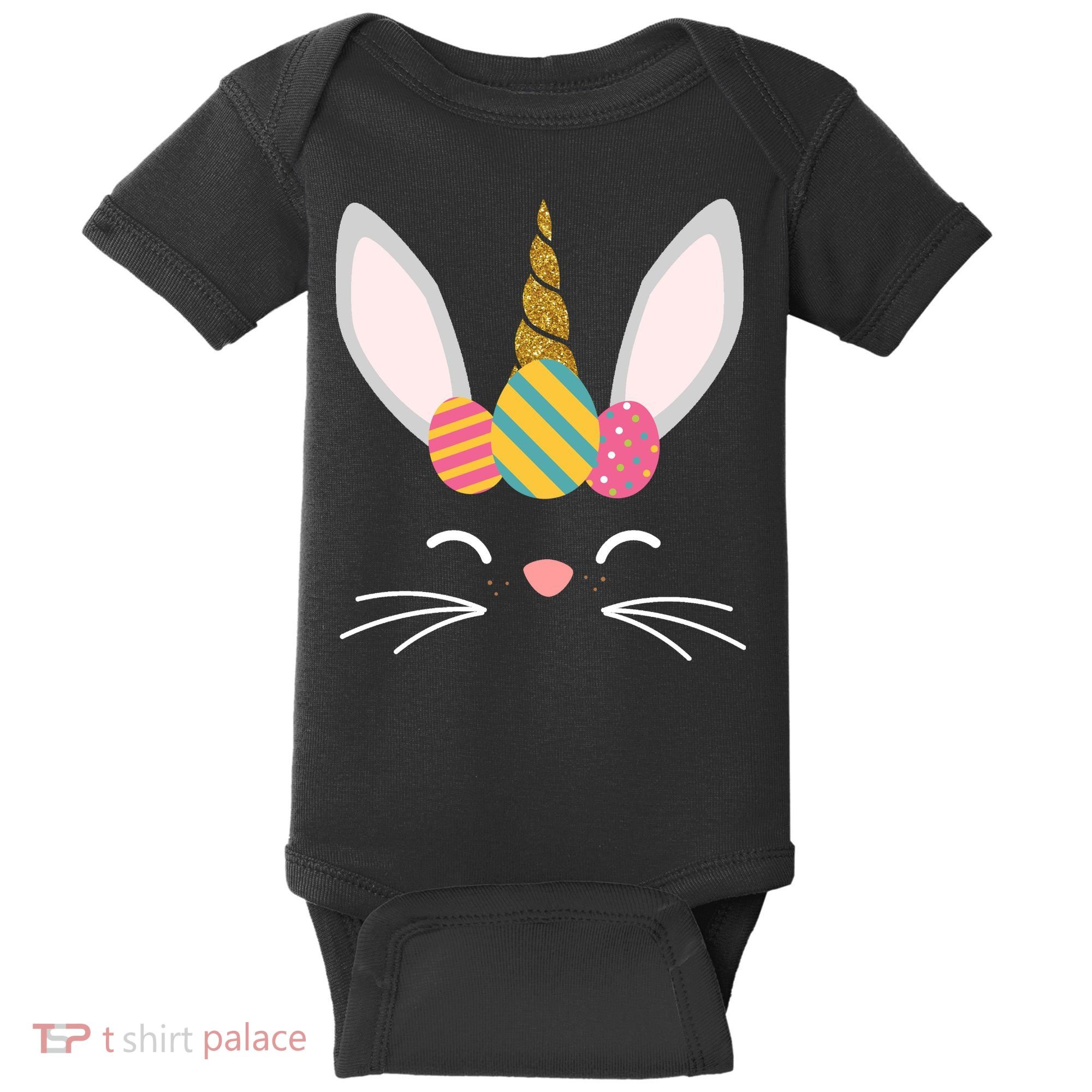 Easter Egg Bunny Unicorn Baby Bodysuit