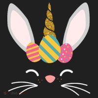 Easter Egg Bunny Unicorn Hat thumb 2