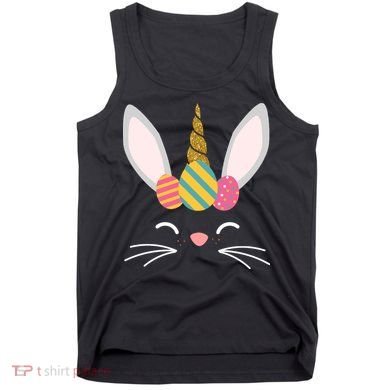 Easter Egg Bunny Unicorn Tank Top