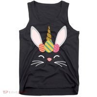 Easter Egg Bunny Unicorn Tank Top thumb 0