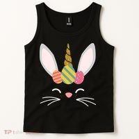 Easter Egg Bunny Unicorn Tank Top thumb 2