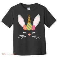 Easter Egg Bunny Unicorn Toddler T-Shirt thumb 0