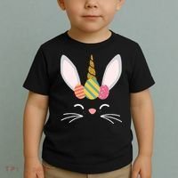 Easter Egg Bunny Unicorn Toddler T-Shirt thumb 2