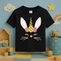 Easter Egg Bunny Unicorn Toddler T-Shirt thumb 3